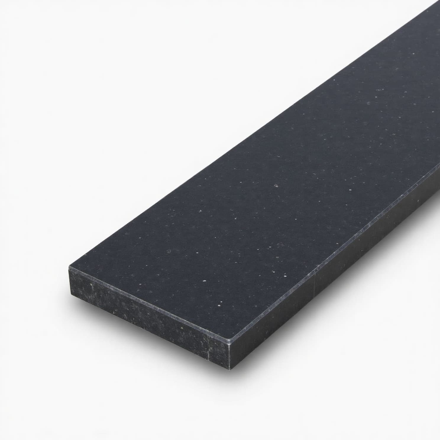 Natuursteen dorpel op maat (antraciet, gezoet) — Graniet Fine Basalt