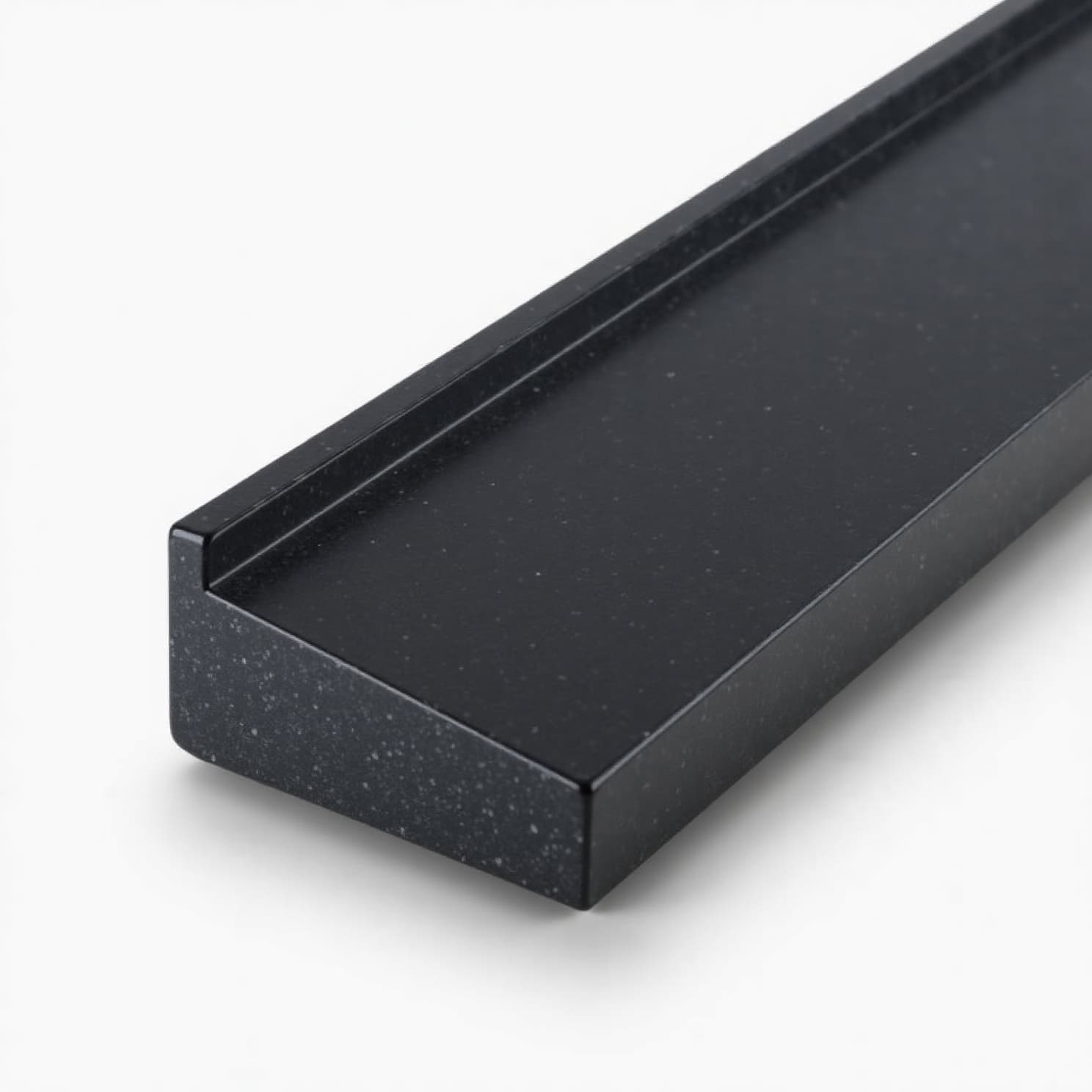 Granieten raamdorpel (gezoet) 160 mm diep — Graniet Fine Basalt