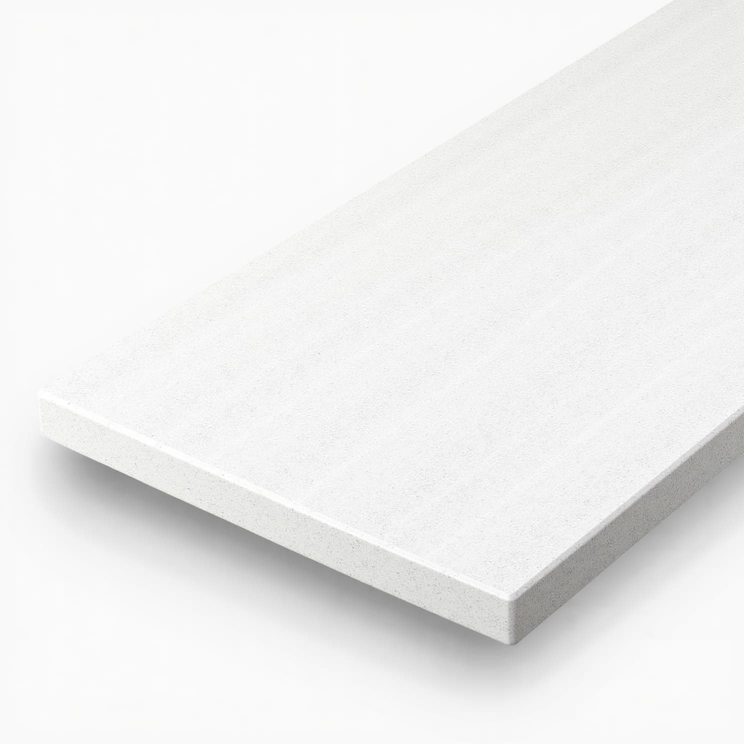 Vensterbank Composiet Quartz Bianco (wit, gepolijst) — Composiet Quartz Bianco